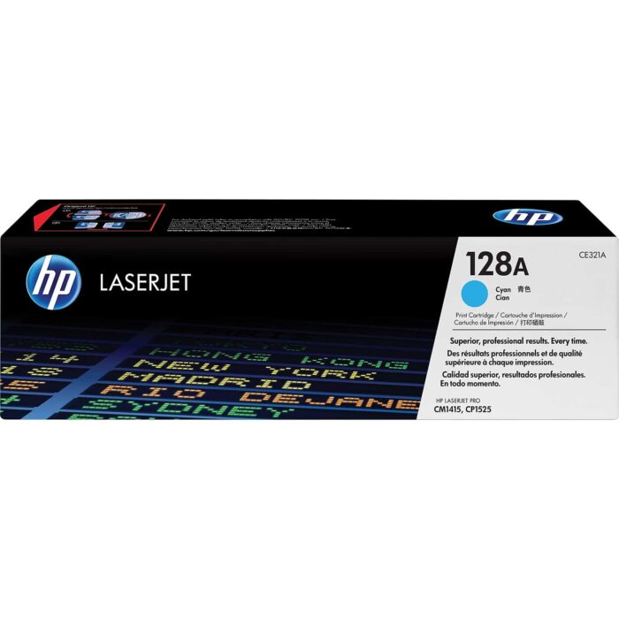 HP 128A Cyan Toner Cartridge in Dubai - CE321A