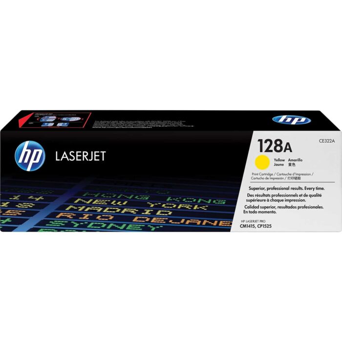 HP 128A Yellow Toner Cartridge in Dubai - CE322A