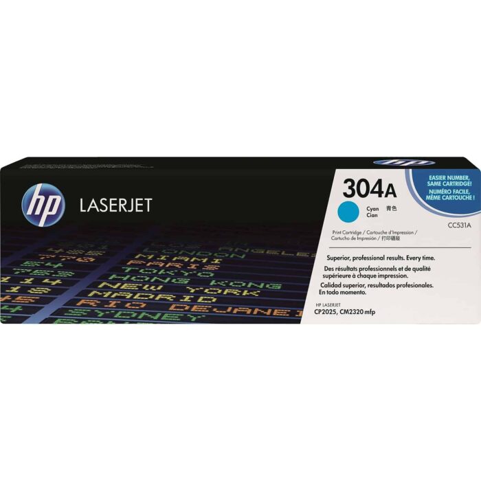 HP 304A Cyan Toner Cartridge in Dubai - CC531A