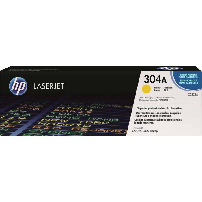 HP 304A Yellow Toner Cartridge in Dubai - CC532A