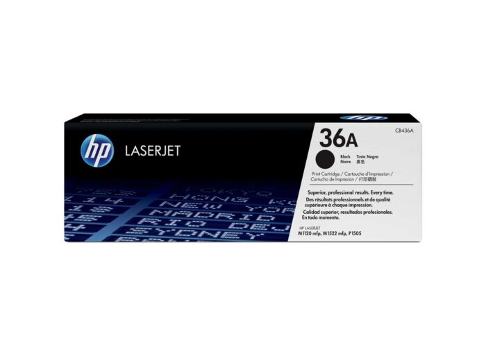 HP 36A Black Toner Cartridge in Dubai - CB436A