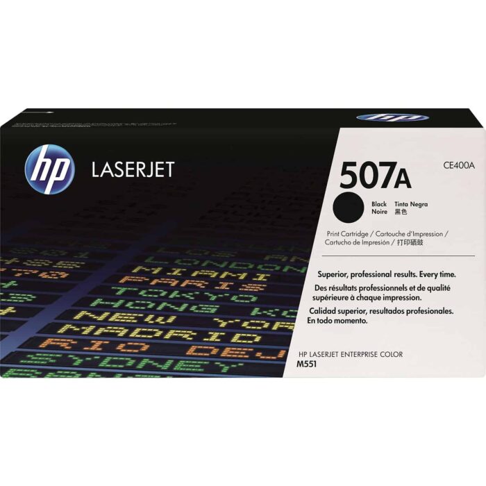 HP 507A Black Toner Cartridge in Dubai - CE400A