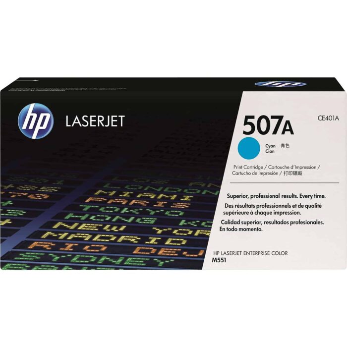 HP 507A Cyan Toner Cartridge in Dubai - CE401A