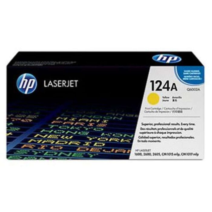 HP 124A Yellow Toner Cartridge in Dubai - Q6002A