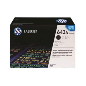 HP 643A Black LaserJet Toner Cartridge (Q5950A)